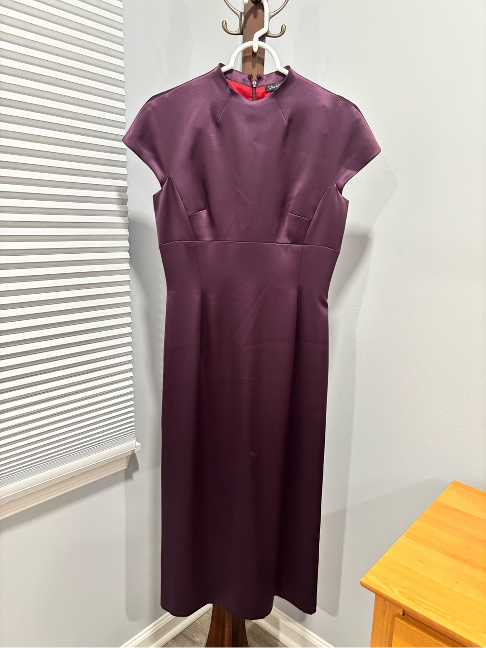 Tahari Plum Sheath Dress